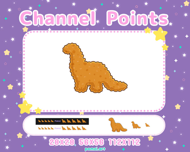 dino nuggie channel point